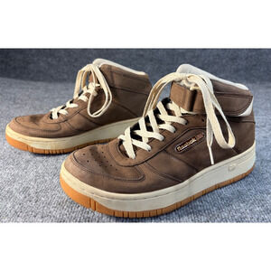 Vintage Reebok Men's Basketball Shoes Brown Suede GUM Sz 7 High Top Sneakers